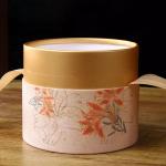 Custom Elegant Tube Box with Ribbon Gift Packaging Box Wedding Candy Packaging