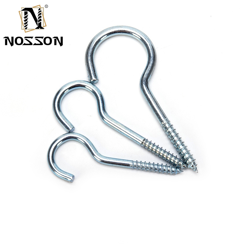 Galvanized Finish Steel Eye Hook Wood Screw Self Tapping Screw M1.6 M2 M2.5 M3 M4 M5 M6 M8 M10 M12 M14 M16 M20 and Sale