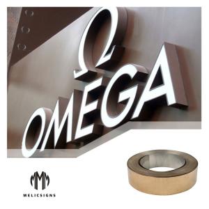 Quality Thin Flat Backlit 90m 304 Stainless Steel Channel Letters wholesale