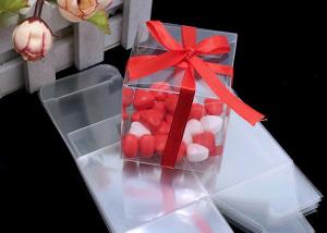 Quality Foldable CMYK Small Transparent Plastic Boxes Clear Candy Packaging wholesale