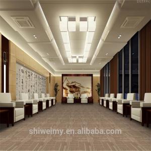 Quality Stock grid pattern PP material hotel carpet tiles wholesale