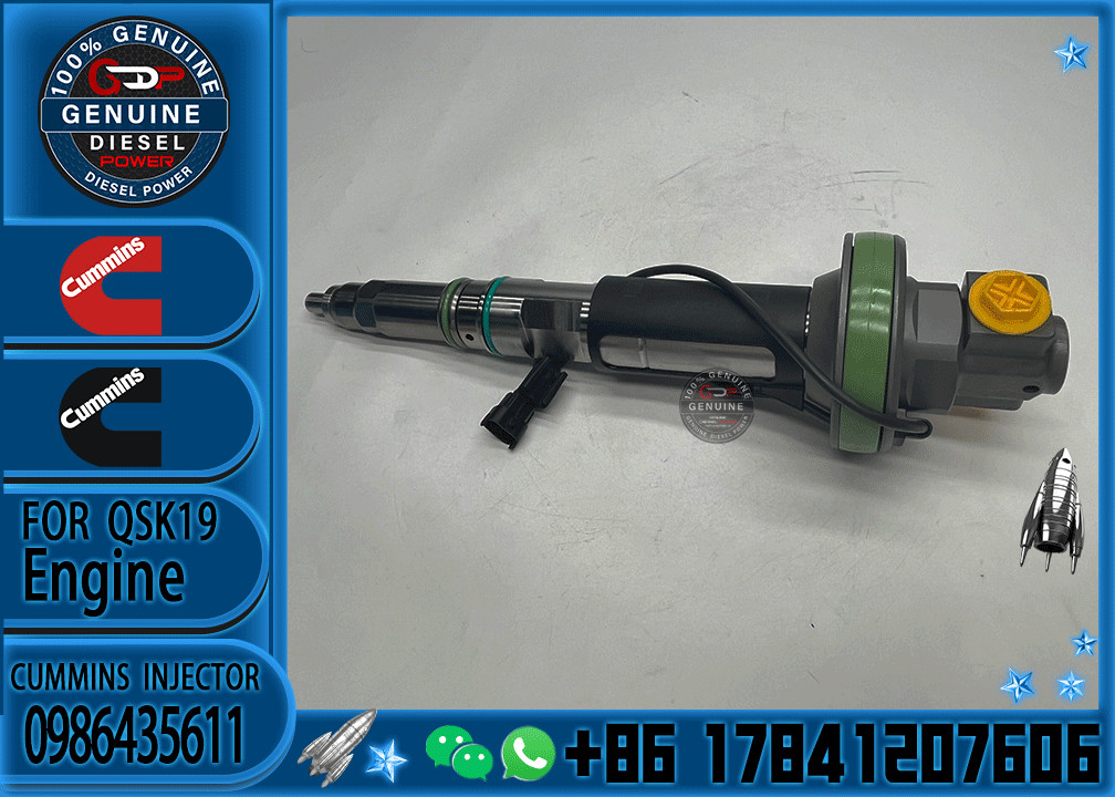 Fuel Injector 0986435616 0986435905 0986435612 0986435611 For QSK19 QSK38 QSK50 QSK60 Engine