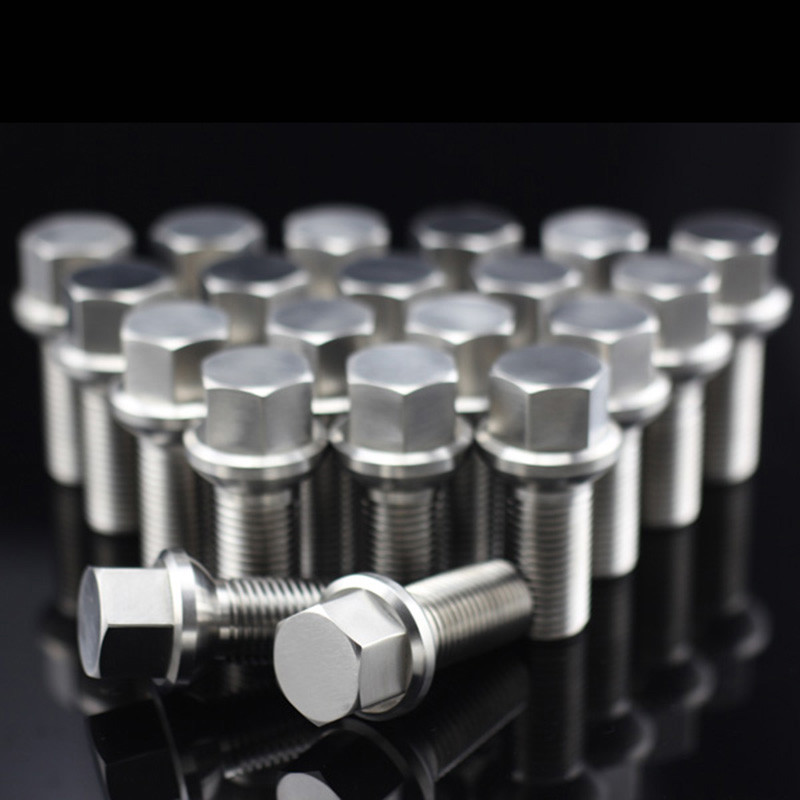 Wheel Lug Bolt Custom Titanium Part GR5 Grade 10.9 For VW AUDI MERCEDES PORSCHE
