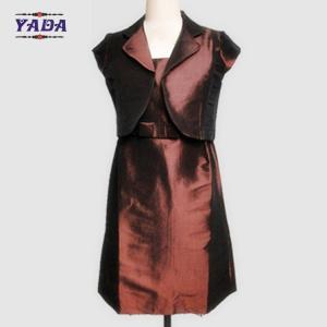 Quality Ladies autumn fashion top + vest two piece vintage o-neck simple model summer dress for sale wholesale