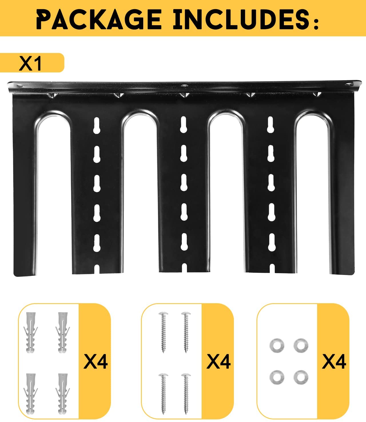 Heavy Duty Floating Tool Shelf Metal Power Tool Storage Organizer Holder Wall Mounted Storage Rack