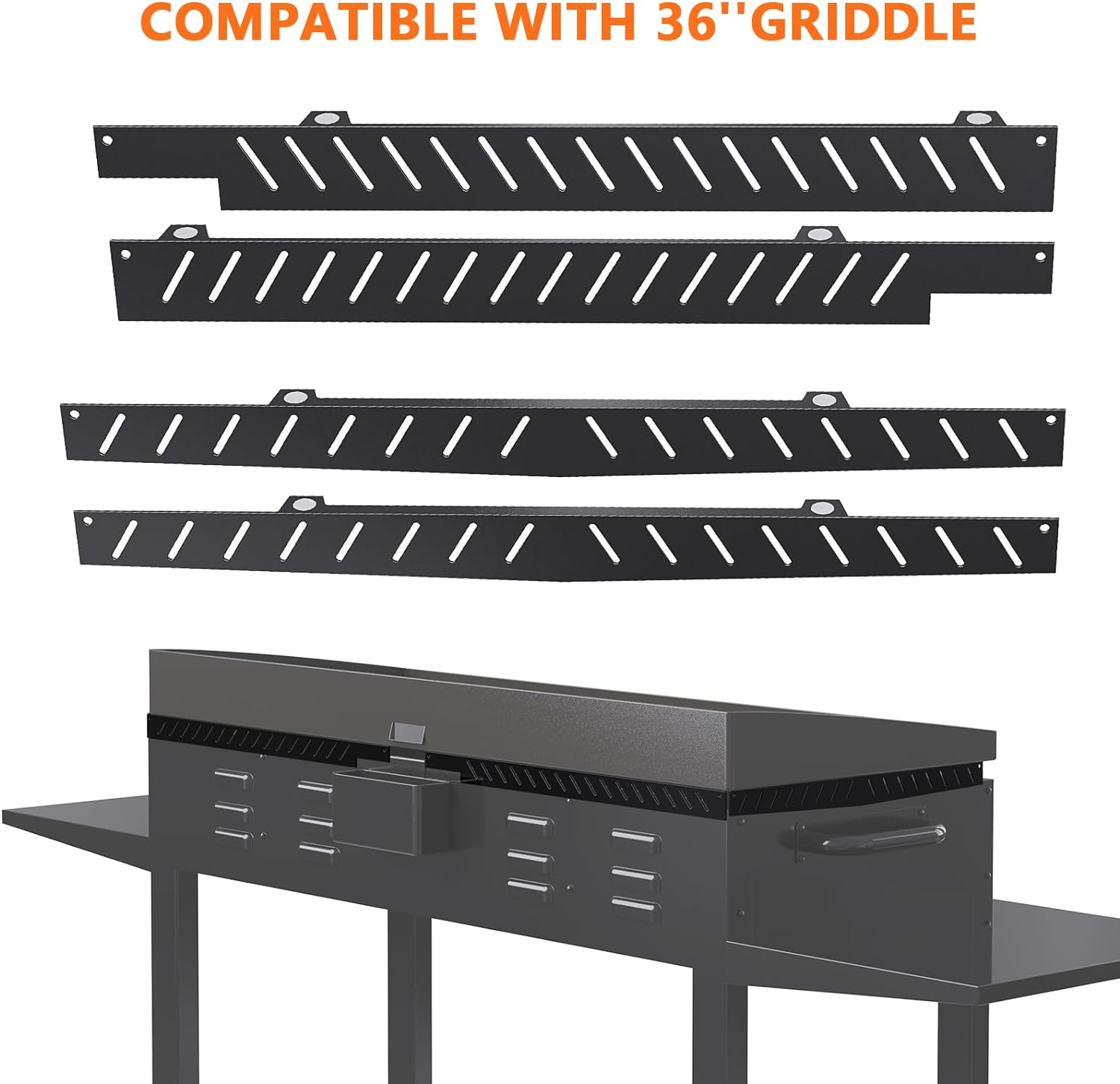 17in Stainless Steel Wind Screen Griddle Guard for Blackstone Griddle Accessories