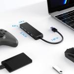4 Ports USB A Splitter Ultra-Slim USB Expander USB 3.0 Connectors For Mouse