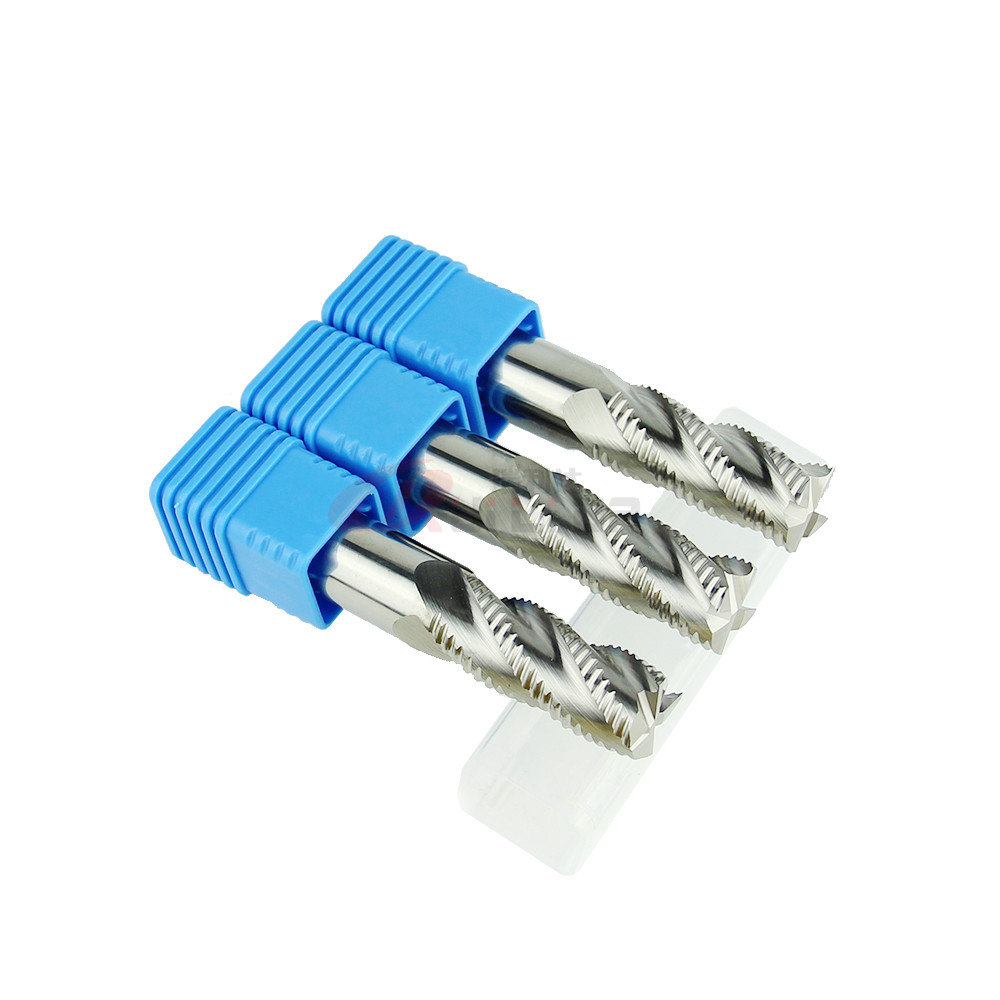 HRC50 1/2 4 Flute Carbide Roughing End Mills For Steel Or Aluminum