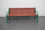Recycled Plastic Patio Outdoor Garden Bench Seat Flange Surface Mounted Type