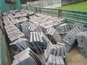 Quality Cr15Mo3 Material 320 / 580 Ball Mill Liners Hardness More Than HRC52 Mining Industry wholesale