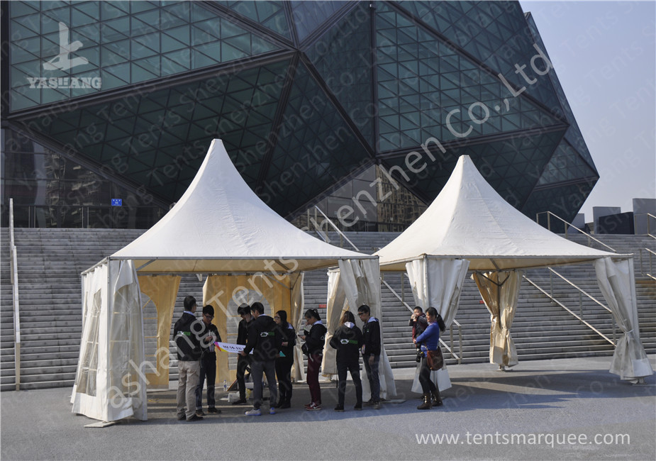 Water Resisting Events High Peak Tents Transparent PVC Fabric Windows