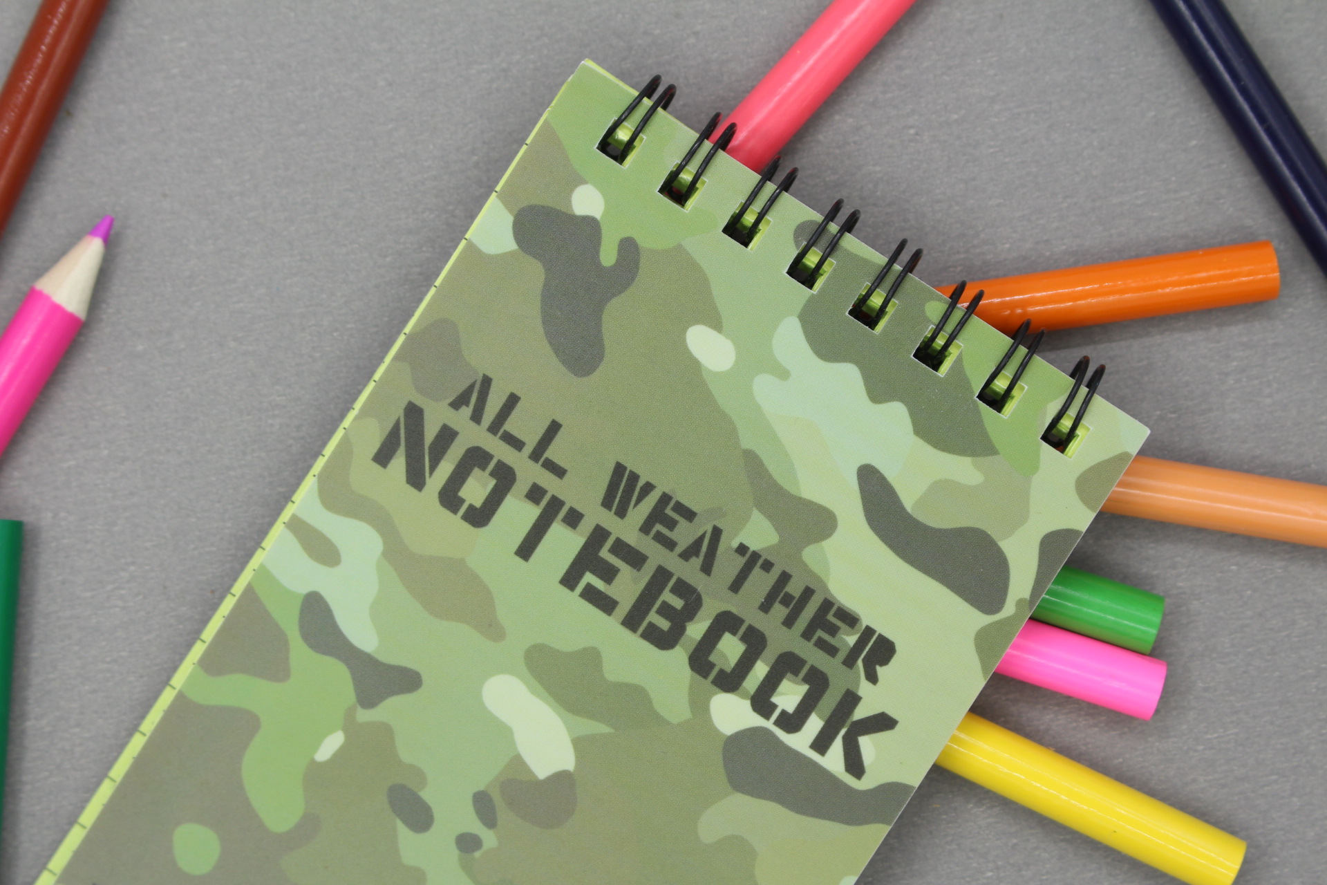 Foreign Language Learning Diary Notepad Waterproof Printed Notebook with Coil Binding