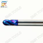 BOMA TOOLS HRC65 2 Flute Ball Nose Cutter for stainless steel milling in Nano