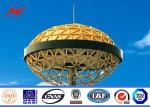 HDG Painting 70M High Mast Pole with Lifting System for Plaza Lighting