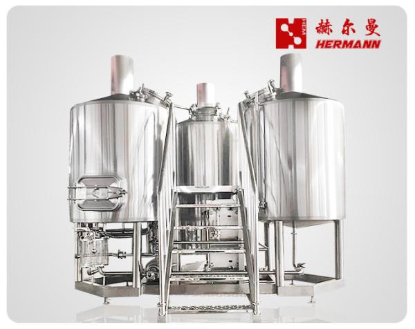 3 Bbl Draught Beer Machine , Draft Beer Brewing Equipment For Hotel