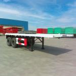 Heavy Duty Fuwa Axle 13t Semi Flat Bed Trailer For Sale