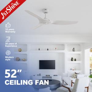 Quality Matte White Ceiling Fan With DC Motor Energy Saving Indoor wholesale