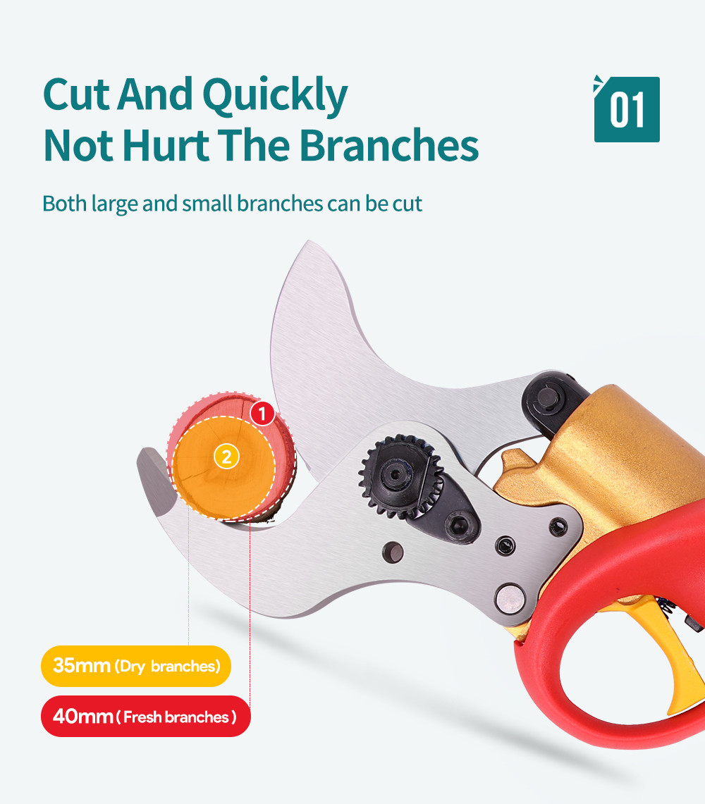 43.2V Lithium Battery Electric Pruning Scissors Charging Garden Bypass Electric Pruning Shears