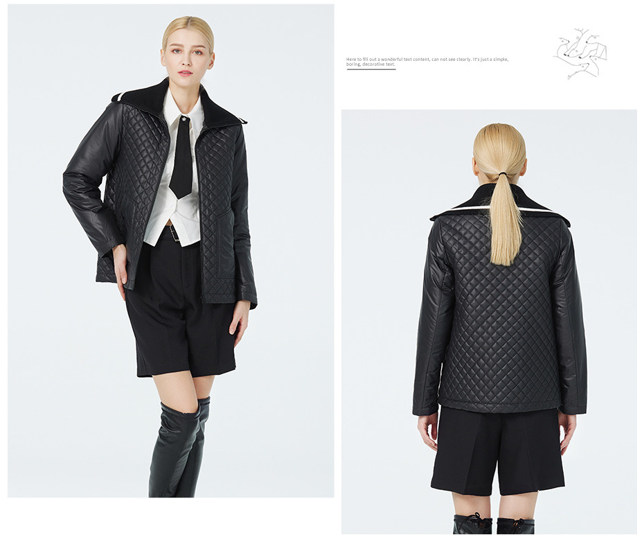 short coat, commercial style，water-proof materail，for all kinds of wears，black coat