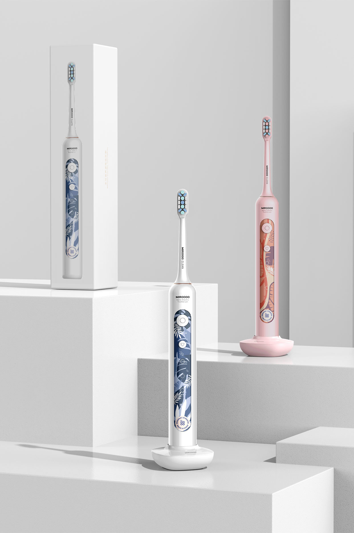 Eco Friendly Rechargeable Electric Toothbrush Waterproof IPX7 42000 VPM