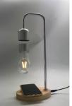 floating levitation lamp with wireless charging for cellphone
