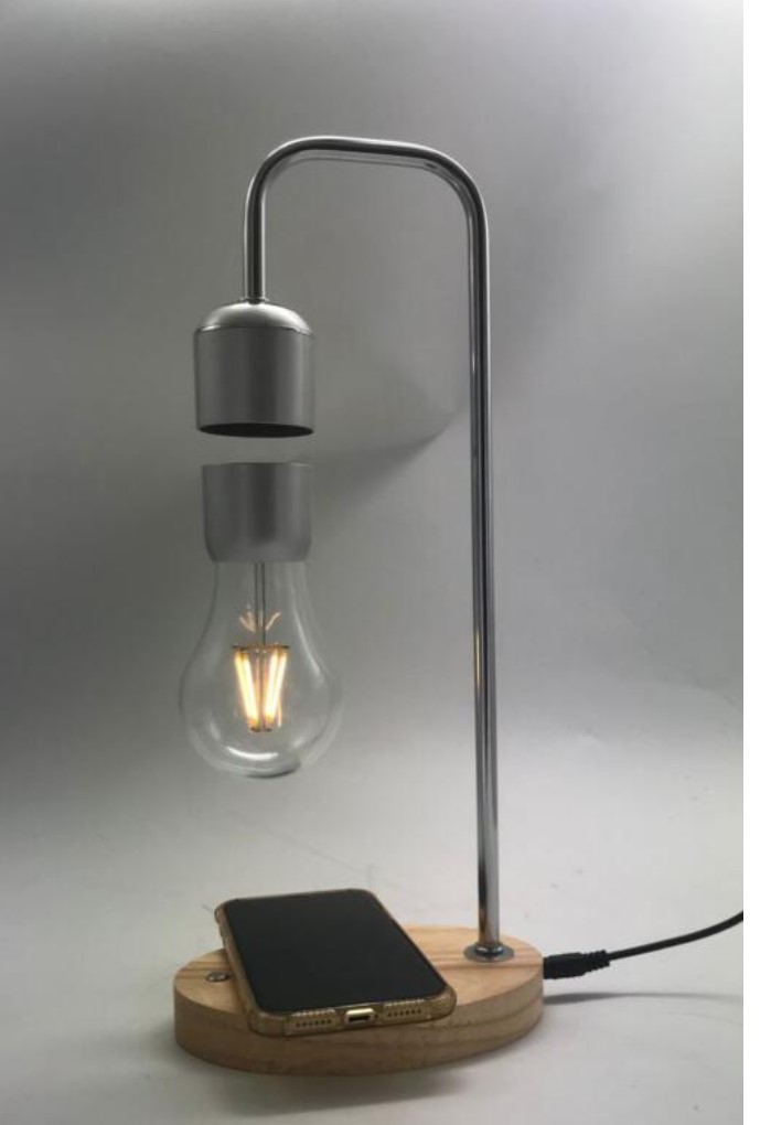 factory sale magnetic levitation wirless charing for cellphone lamp light night bulb gift
