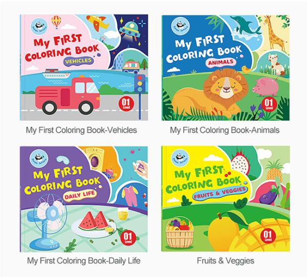 Fruits Veggies Animal Toddlers Coloring Book Mindful Patterns Creativity