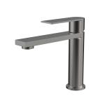 SUS304 Stainless Steel Single Hole Single Handle Basin Mixer In Matte Black Grey