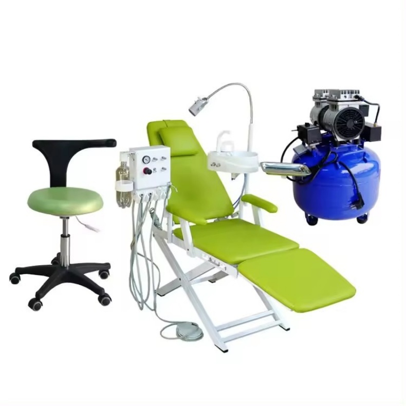 Plan B For Dentist Portable Folding Dental Chair Light Weight Portable Dental Chair With Dental Turbine
