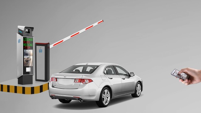 LPR Solution Parking Barrier Gate With 24V DC Brushless Motor