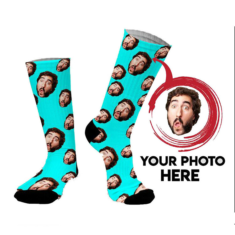 Men Women Stripe Plain Crew Socks Customized Colorful Sweat Absorbent