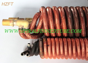 Integral Water Heater Finned Coil Heat Exchangers / Finned Coil