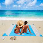 Outdoor Camping Sand Proof Ripstop Nylon Waterproof Compact Beach Blanket /