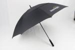 Black Pongee Vented Golf Umbrella , Wind Resistant Golf Umbrella EVA Handle