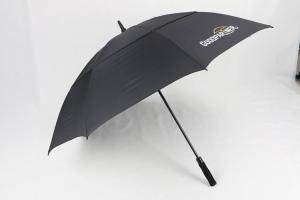 Quality Black Pongee Vented Golf Umbrella , Wind Resistant Golf Umbrella EVA Handle wholesale