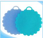 Kitchen Cleaning Silicone Mold Tools , Silicon Sponge Brush Dish Washing Sponge
