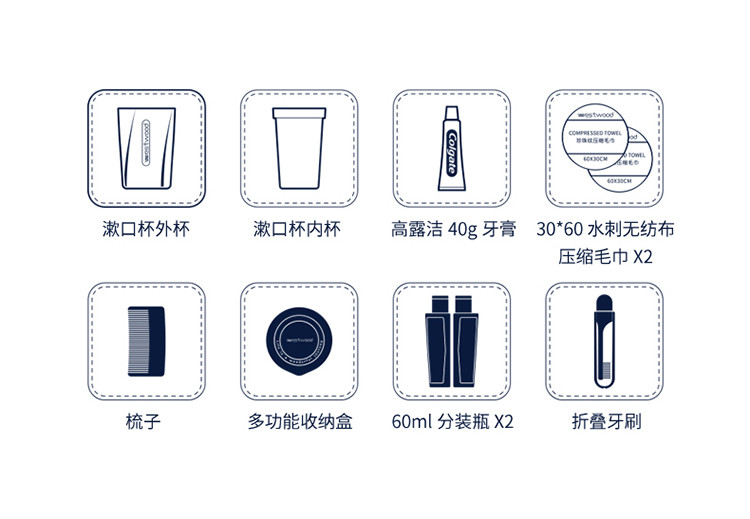 Luxury Eco Friendly Hotel Toiletries Disposable Hotel Amenities Sets