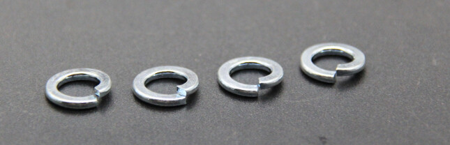 Color Plated Flat Spring Lock Washers ∅5 Type B Din 127 For Self Drilling Screw