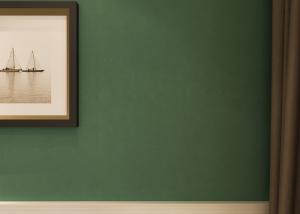 Quality Durable Non woven Wallpaper Removable Material with Dark Green Color wholesale