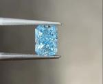 1-1.99Carat Radiant Loose Diamond Blue Lab Diamonds Jewelry Decorations