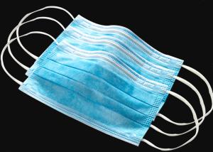 Quality Blue 3 Ply CE Type Civilian Disposable Mouth Mask wholesale