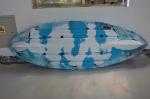 HDPE Plastic Kayak Fishing Boats , Blue Camo Fishing Canoe Kayak Easy Car Top