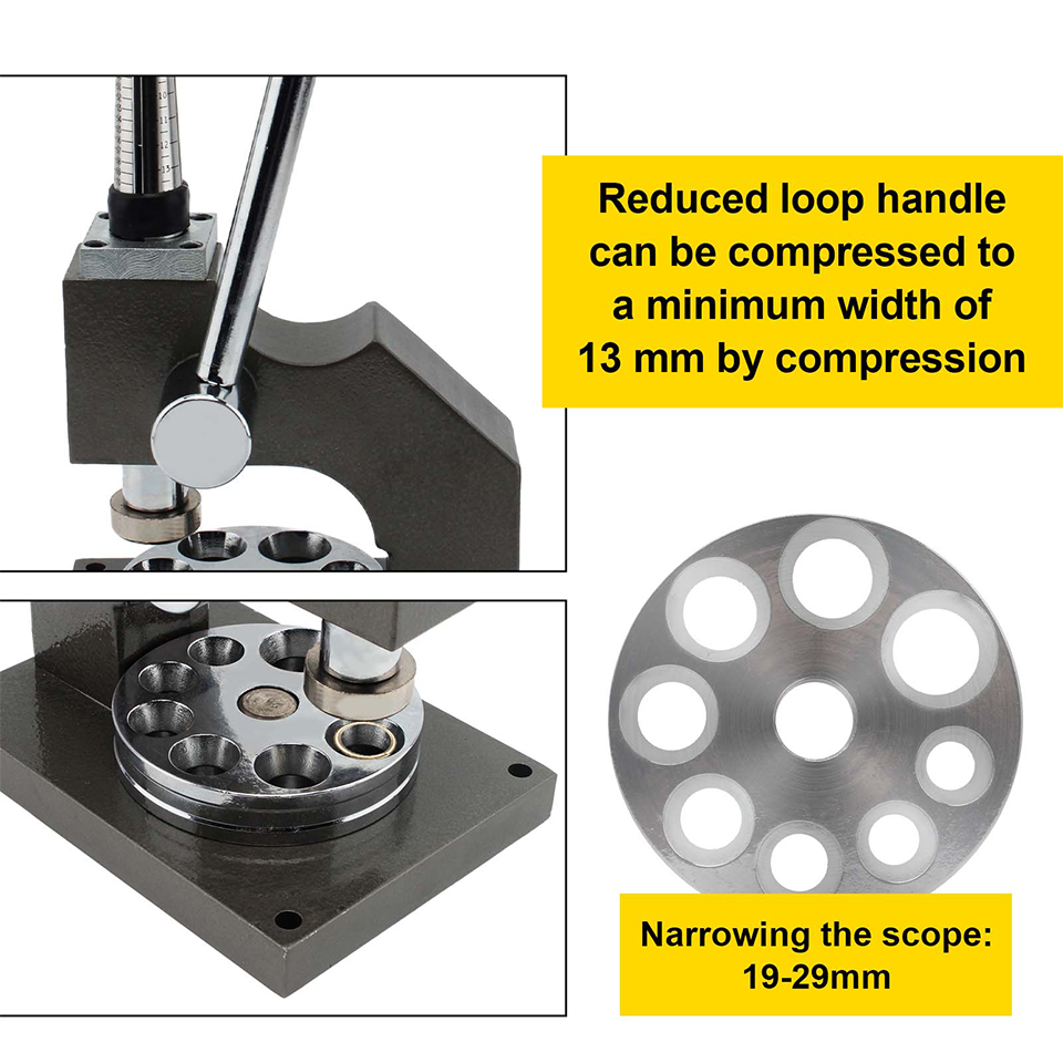 Black US Sizes 1-14 Ring Reducer Tool 8 holes Vertical mandrel