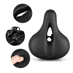 Quality Shock Absorbing Road Bike Saddle Memory PU Foam Leather Road Bicycles Bike Seat Covers wholesale
