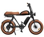 Rear Hub Motor 48V Electric Fat Tire Bike 20x4 Full Suspension Ebike For Adults
