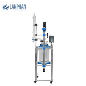Quality 304 Stainless Steel Jaceted Borosilicate Glass Reactor Vessel wholesale