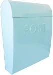 Secure Outdoor Black Townhouse Wall Mount Mailbox with Powder Coating and Lock