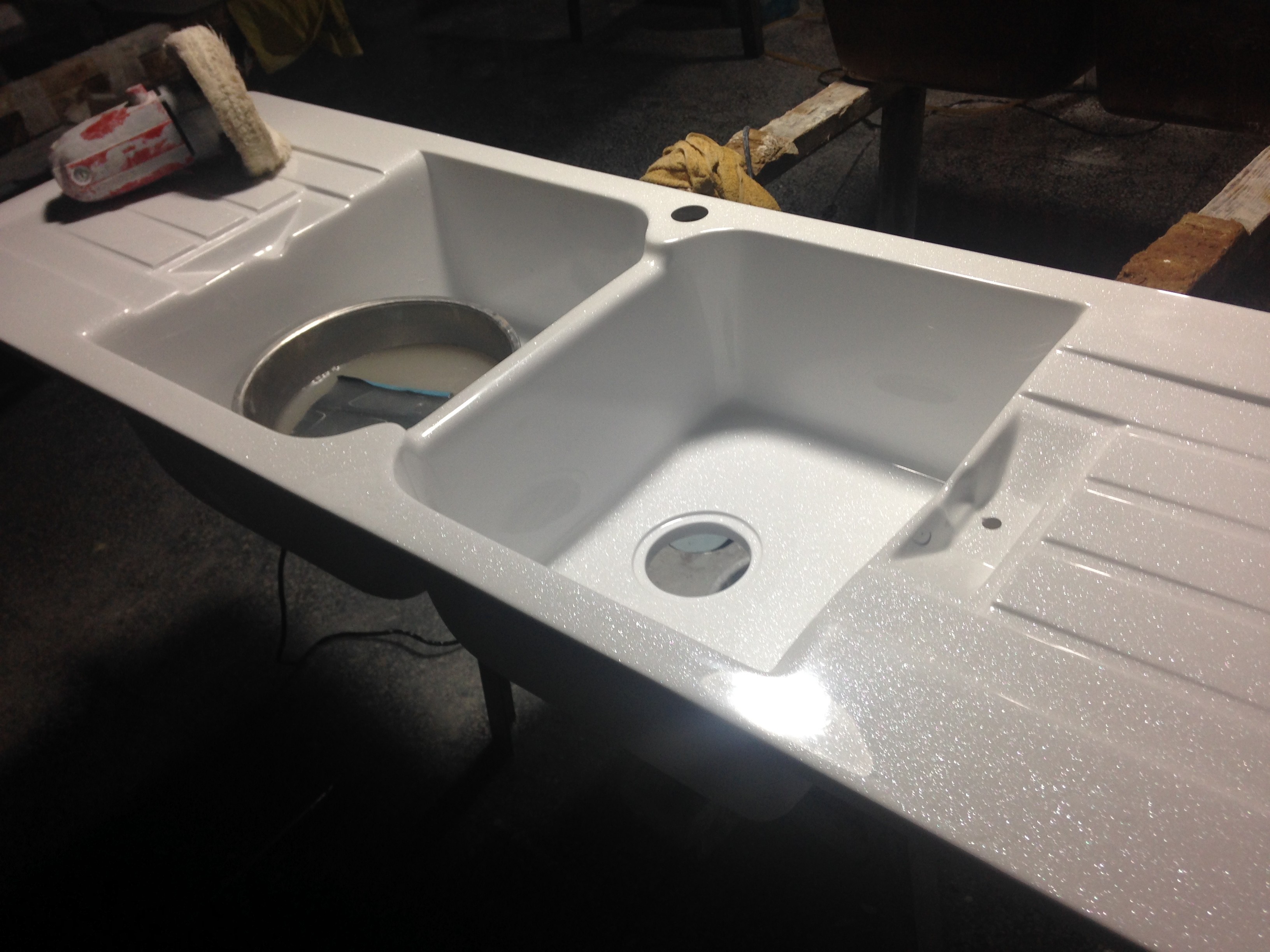 artificial stone sink extrude machine