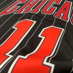 Black NBA Team Jerseys Quick Dry 11 Basketball Jersey Striped