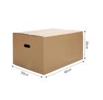 moving brown carton box with handle